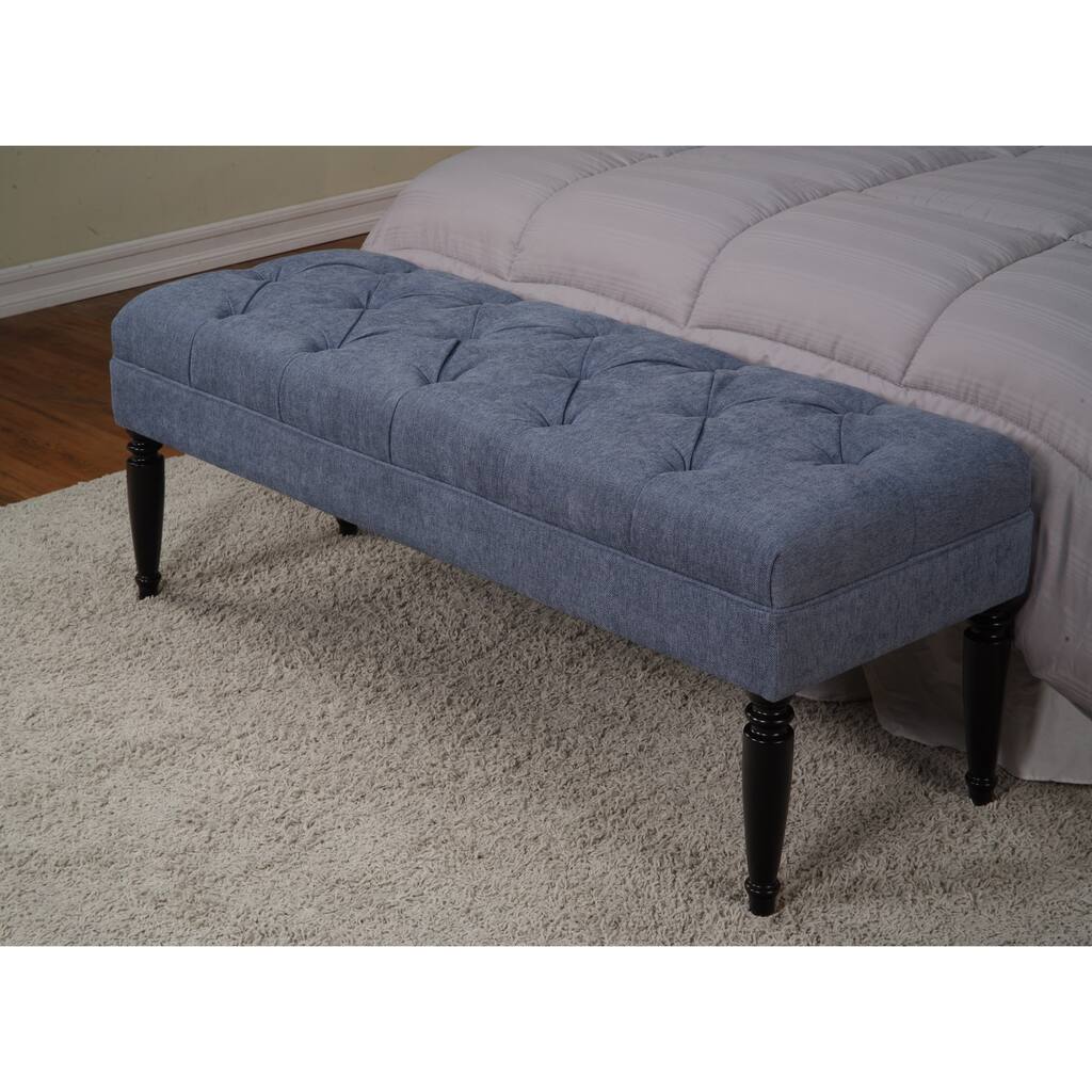 Claudia Diamond Moonstruck Tufted Bench