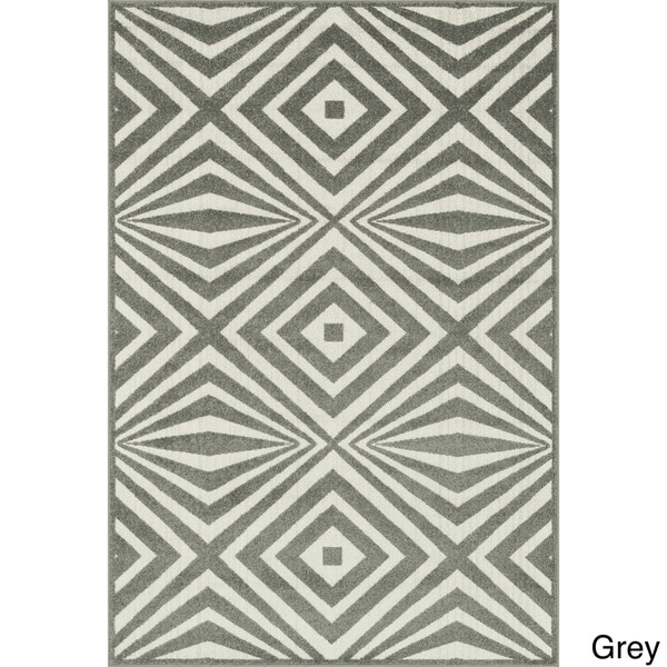 Indoor/ Outdoor Palm Diamond Rug