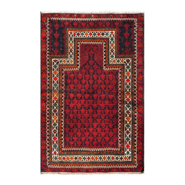 Shop Handmade Herat Oriental Afghan 1960s Semiantique Tribal Balouchi Wool Rug (Afghanistan