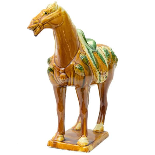 ceramic chinese horse statues