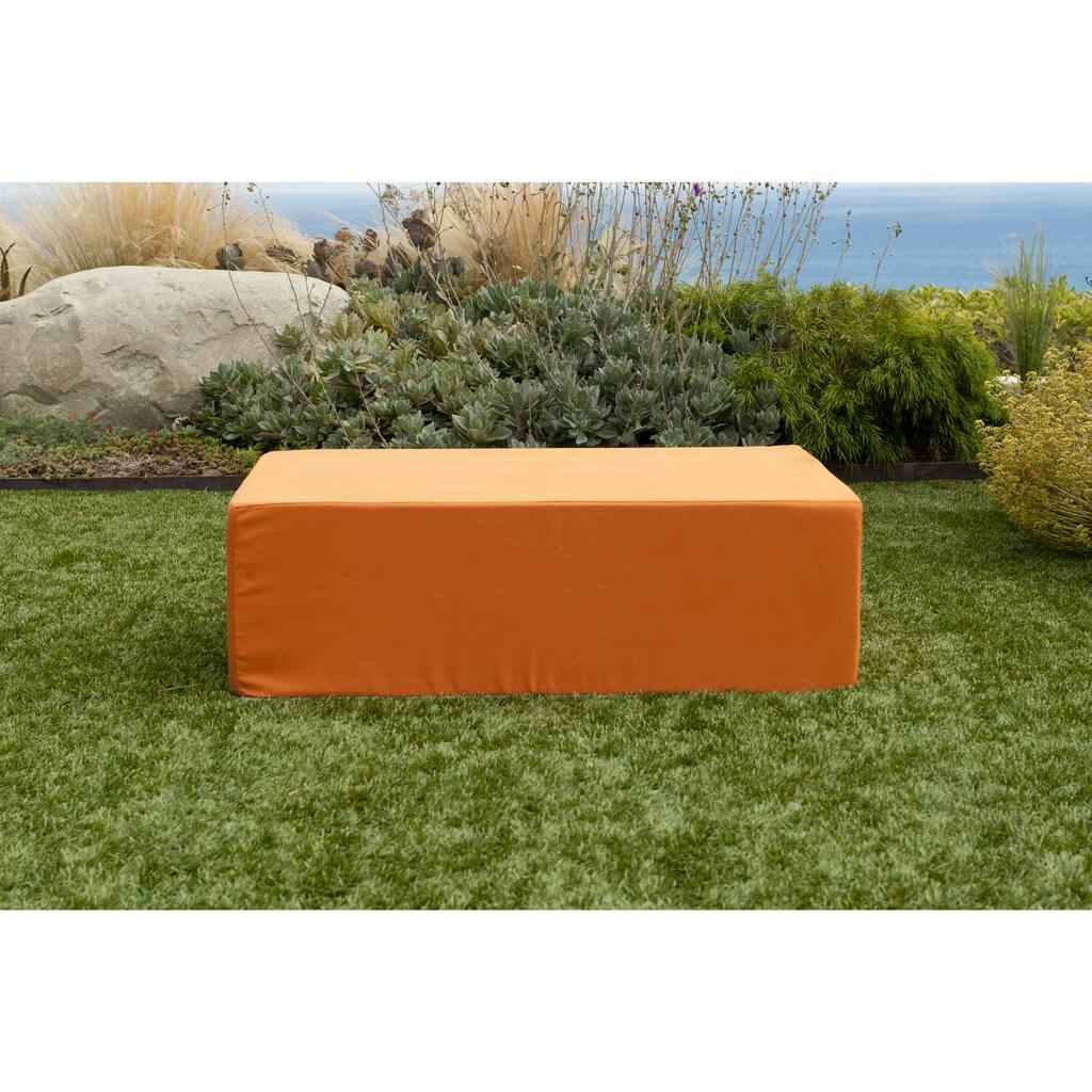 Handmade Lowboy Orange Ottoman