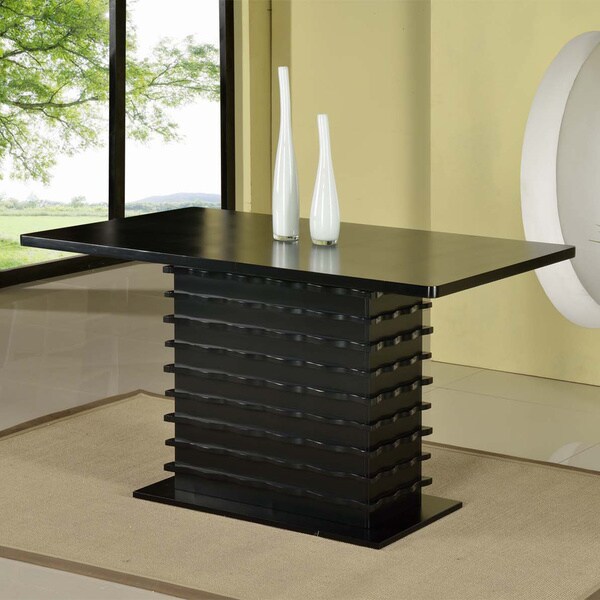 Shop Black Stacked Wood Table Free Shipping Today Overstock