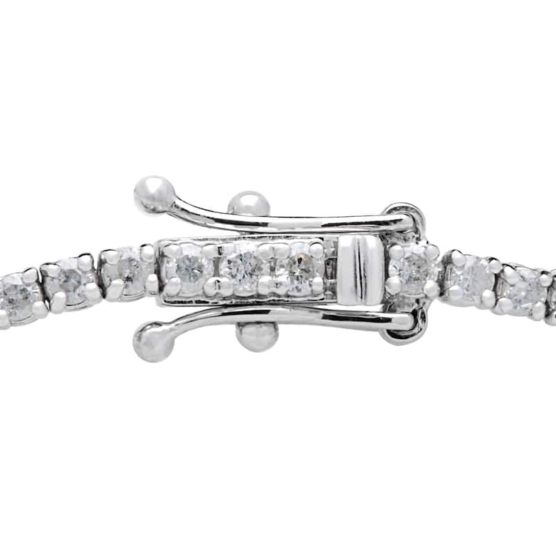 14k White Gold 2ct TDW Diamond Tennis Bracelet