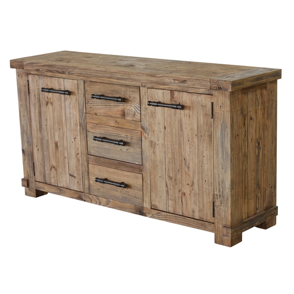 Shop Country Pine Wood Buffet Free Shipping Today Overstock