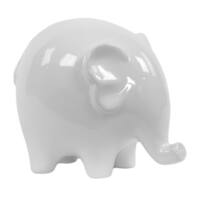 ceramic white elephant statue