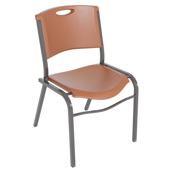 Lifetime Brown Stacking Chairs Set Of 14