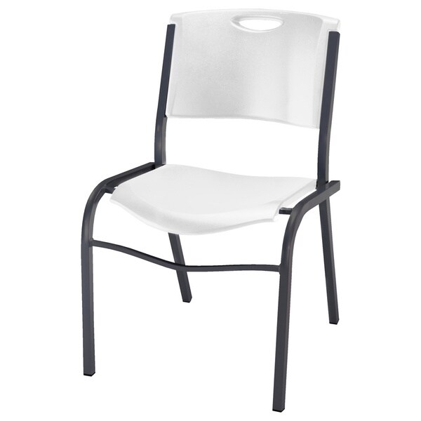 Lifetime White Stacking Chairs Set Of 14