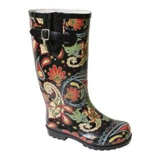 Women's Nomad Puddles Black Multi Paisley