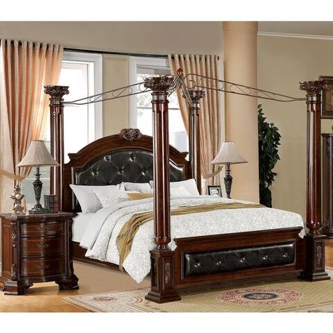 Furniture of America Tage Traditional Brown 2-piece Bedroom Set