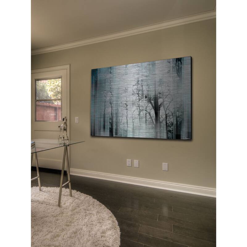 Parvez Taj 'Wild Trees' Painting Print on Brushed Aluminum