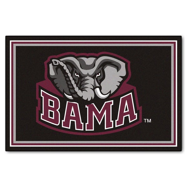 Fanmats Ncaa University Of Alabama Area Rug 5 X 8