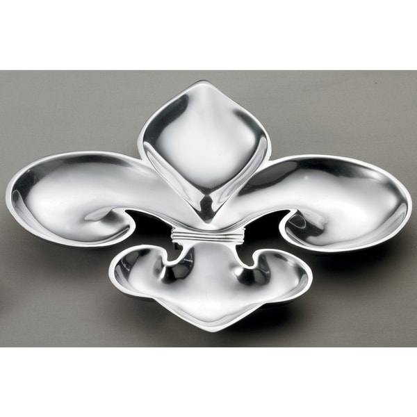 Large 16 inch Fleur De Lis 4 section Tray