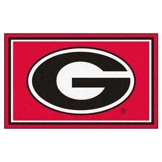 Georgia Bulldogs Rugs Area For Less Find Great Home Decor Fanmats University Of Georgia Area Rug 4 X 6