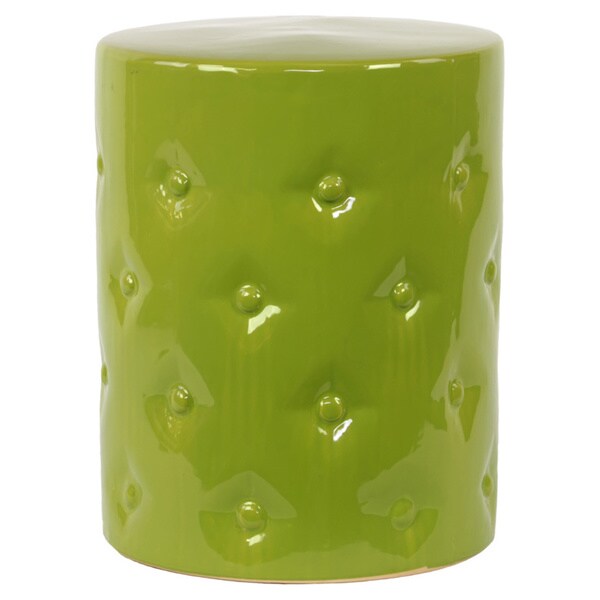 Shop Green Ceramic Garden Stool Free Shipping Today