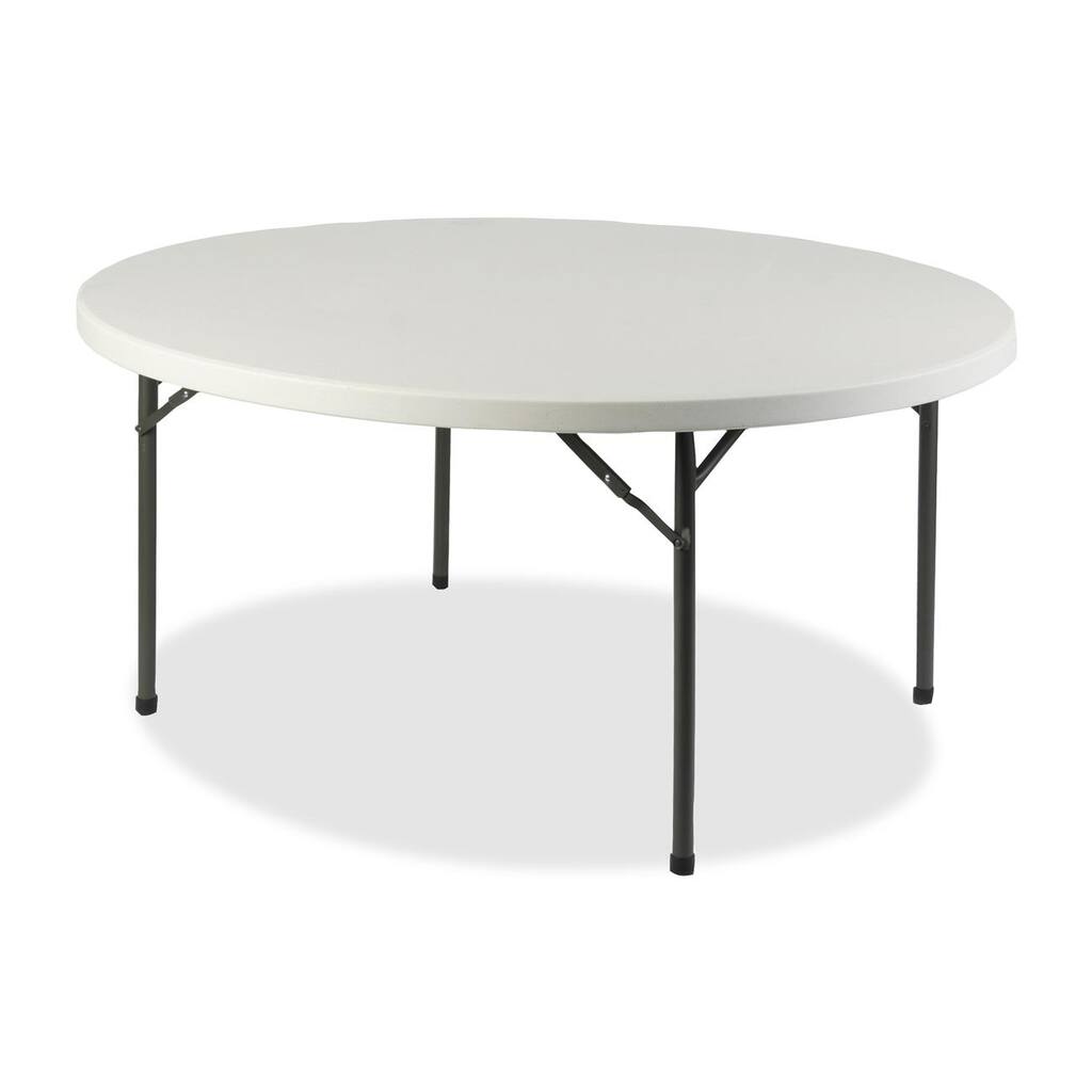 Lorell Platinum 71-inch Round Banquet Folding Table