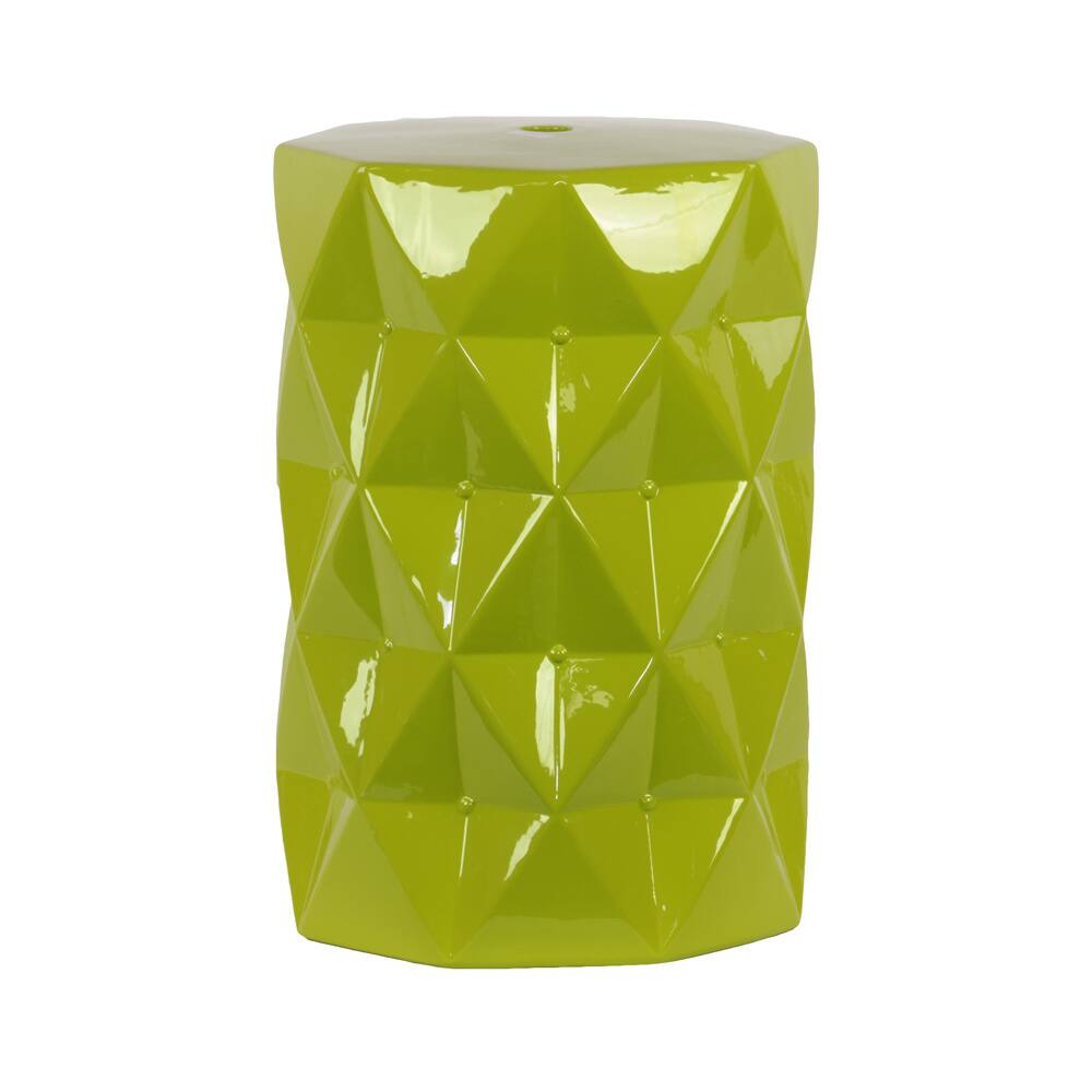 Green Ceramic Stool