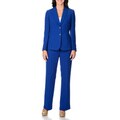 Tahari Women's Solid Royal Blue 2-piece Pant Suit - Overstock Shopping ...