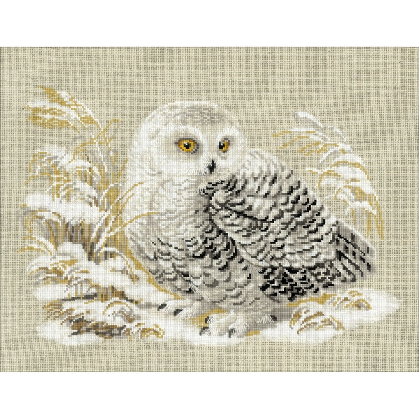 Shop White Owl Counted Cross Stitch Kit17.75"X13.75" 14 Count Free Shipping On Orders Over