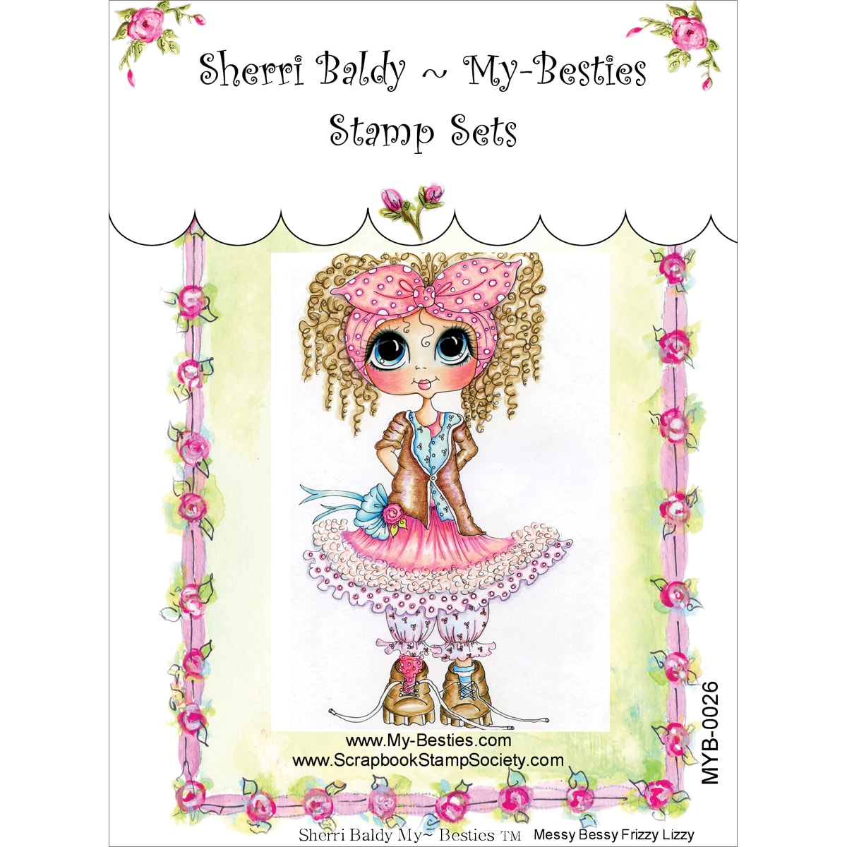 My Besties Clear Stamps 4X6 Miss Frizzy Lizzy   16426336  