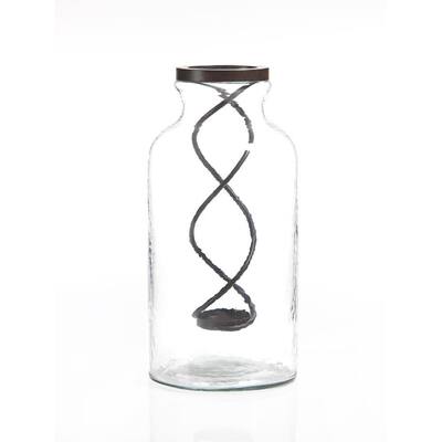 Zodax Twisted Metal in Oversized Jar Candle Holder