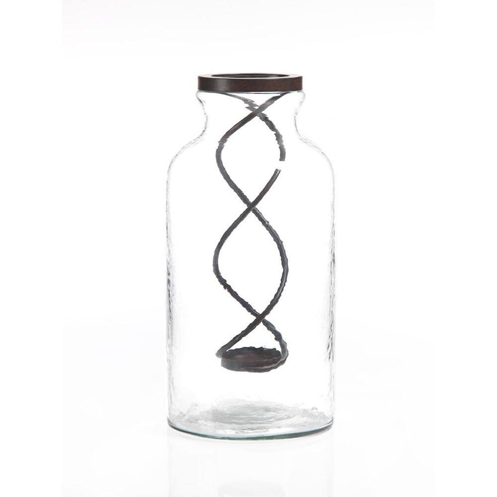 Zodax Twisted Metal in Oversized Jar Candle Holder