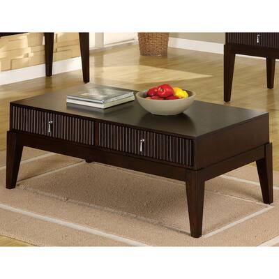 Furniture of America Avondale Dark Walnut Coffee Table