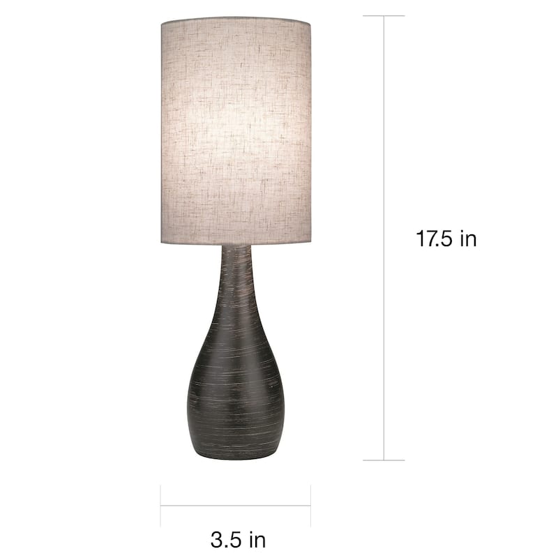 Ortega Table Lamp- 17.5"H x 6"W x 6"D