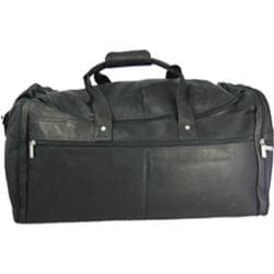 David King Leather 305 Extra Large Multi Pocket Duffel Black