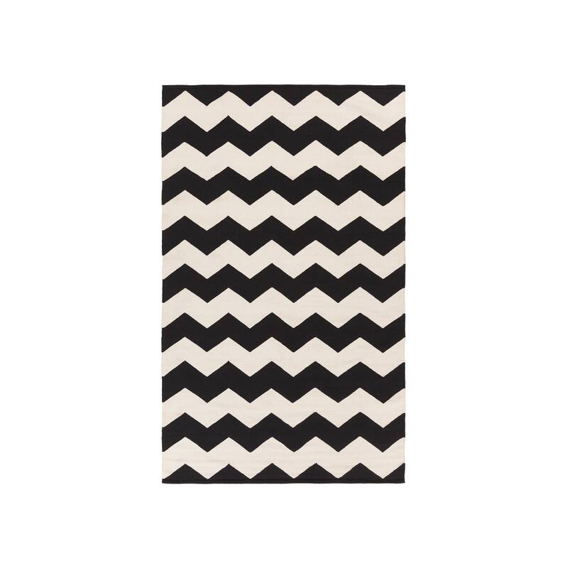 Macy Hand-woven Cotton Chevron Area Rug