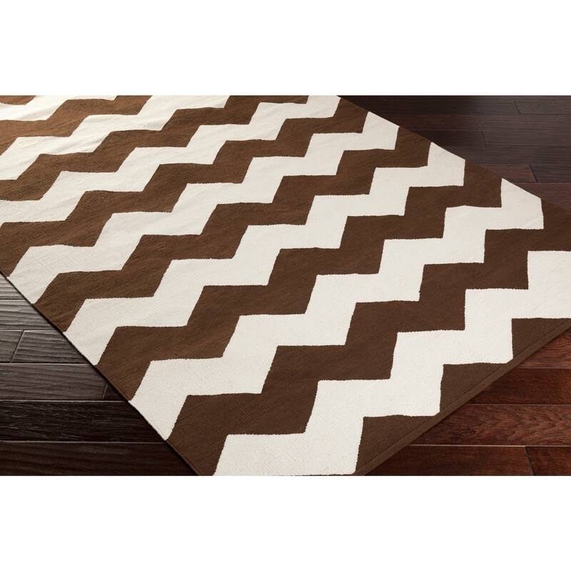 Hand-Woven Macy Chevron Cotton Rug