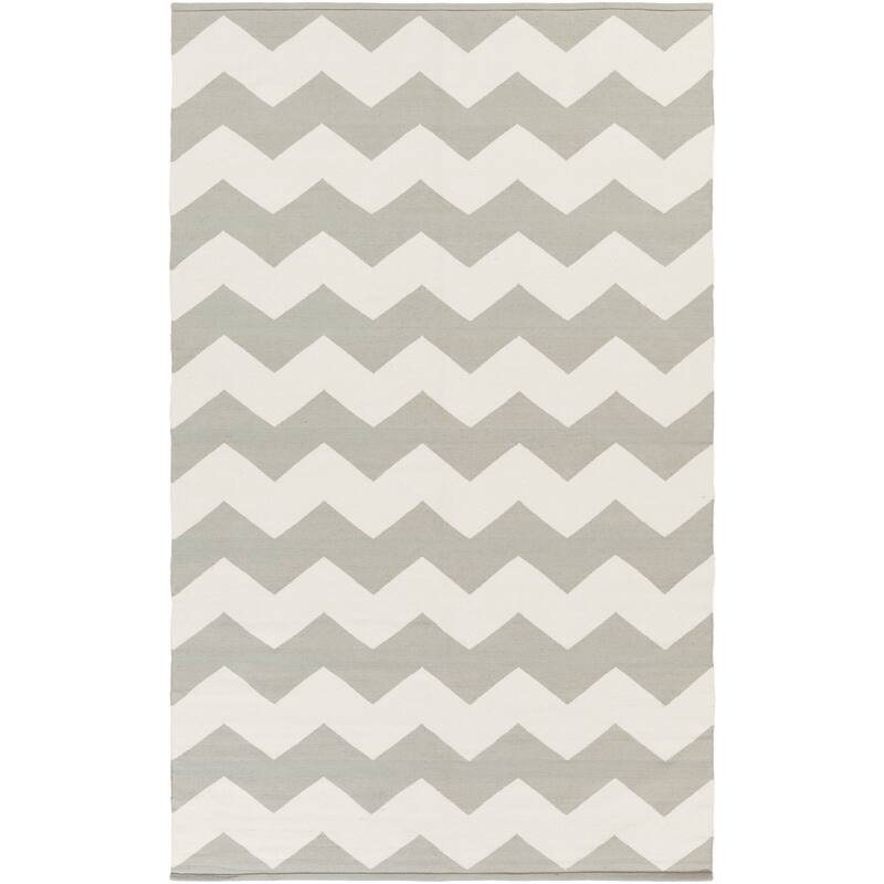 Hand-Woven Macy Chevron Cotton Rug