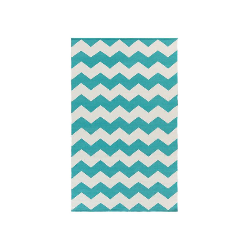Hand-Woven Macy Chevron Cotton Rug