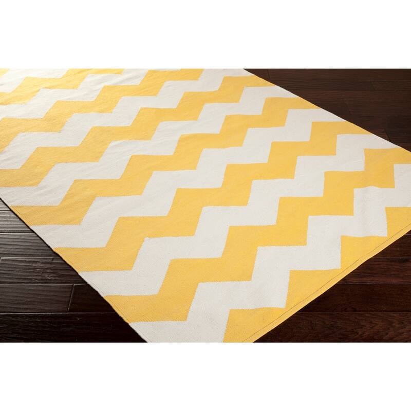 Hand-Woven Macy Chevron Cotton Rug