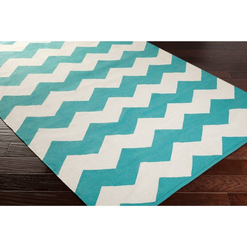 Hand-Woven Macy Chevron Cotton Rug