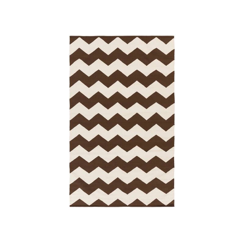 Hand-Woven Macy Chevron Cotton Rug