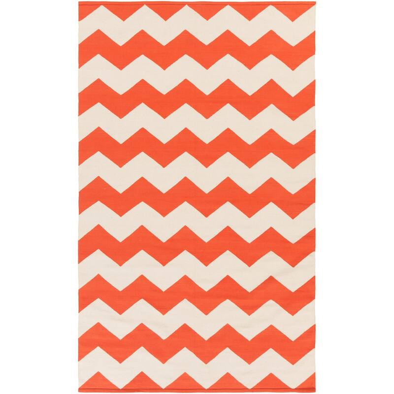 Hand-Woven Macy Chevron Cotton Rug