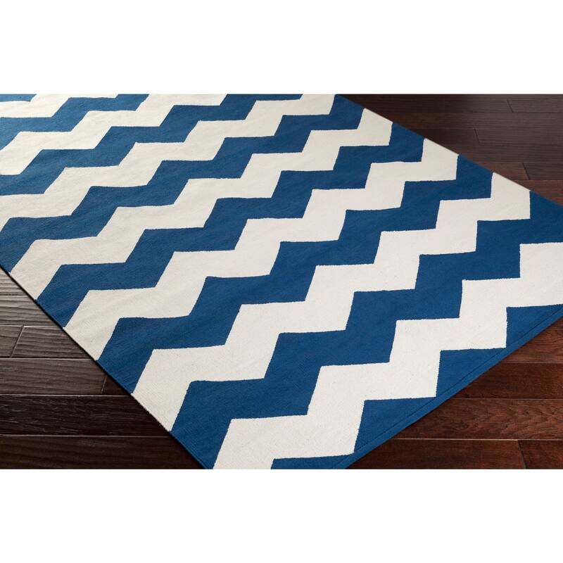 Hand-Woven Macy Chevron Cotton Rug