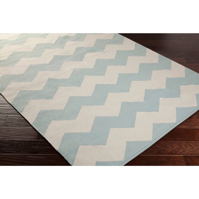 Hand-Woven Macy Chevron Cotton Rug