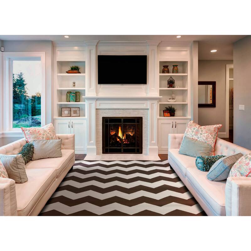 Hand-Woven Macy Chevron Cotton Rug