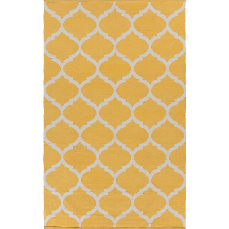 Hand-Woven Madison Moroccan Trellis Cotton Rug