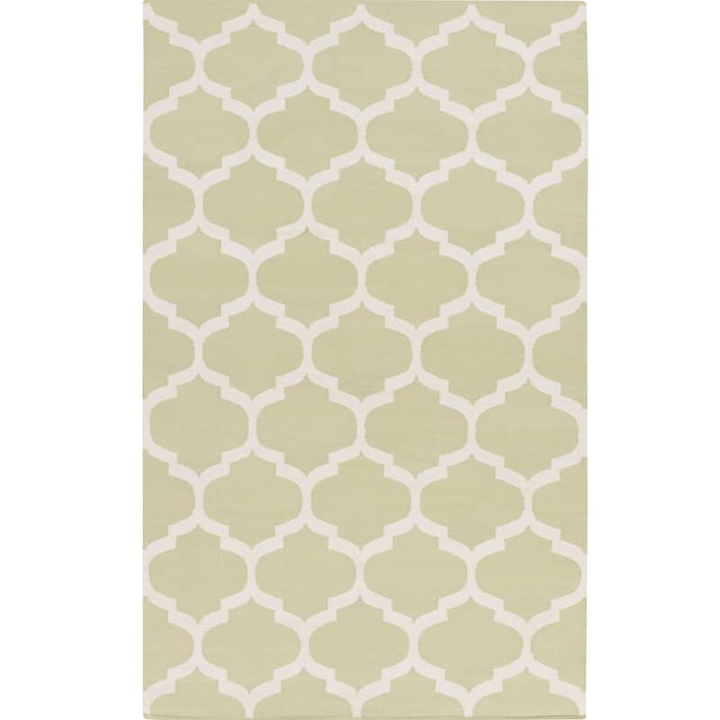 Hand-Woven Madison Moroccan Trellis Cotton Rug