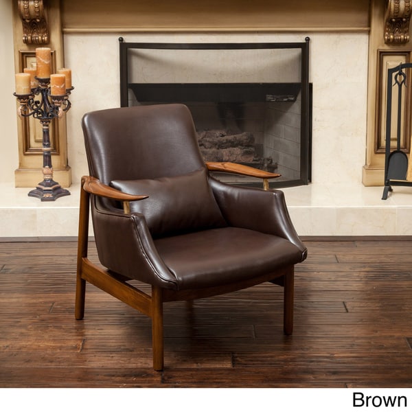 Shop Bridgeport Wood Frame Chair by Christopher Knight Home Free