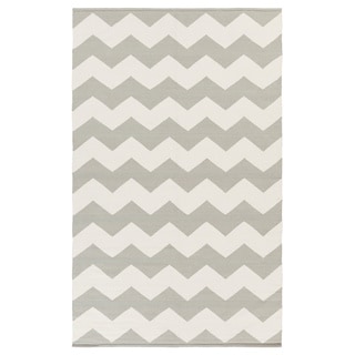 Hand-Woven Macy Chevron Cotton Rug - 9' x 12'