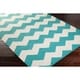 preview thumbnail 34 of 33, Hand-Woven Macy Chevron Cotton Rug - 9' x 12'