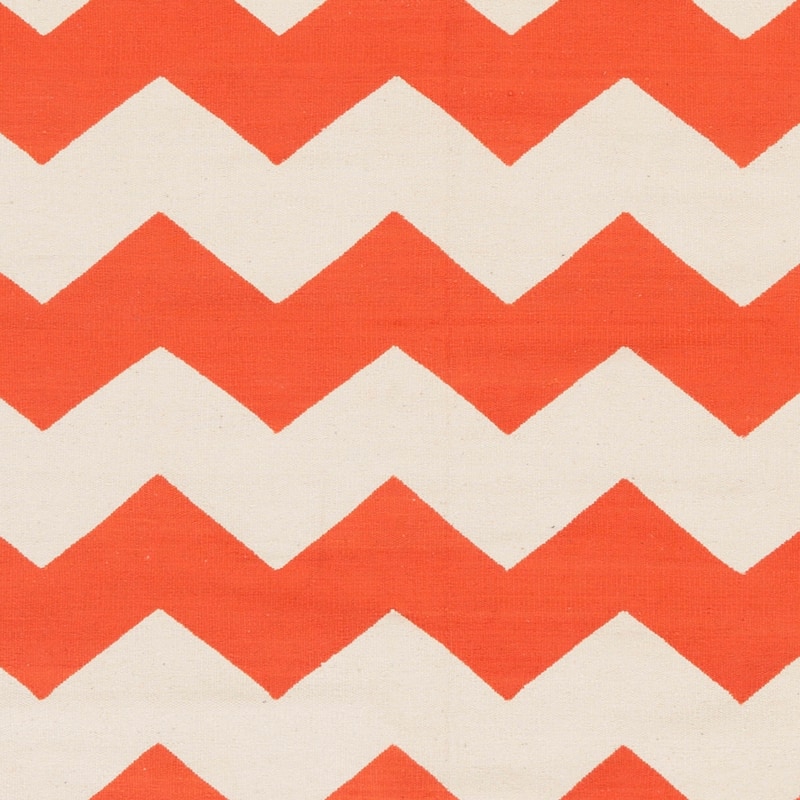 Hand-Woven Macy Chevron Cotton Rug