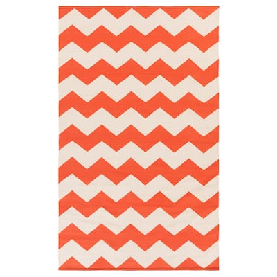 Hand-Woven Macy Chevron Cotton Rug