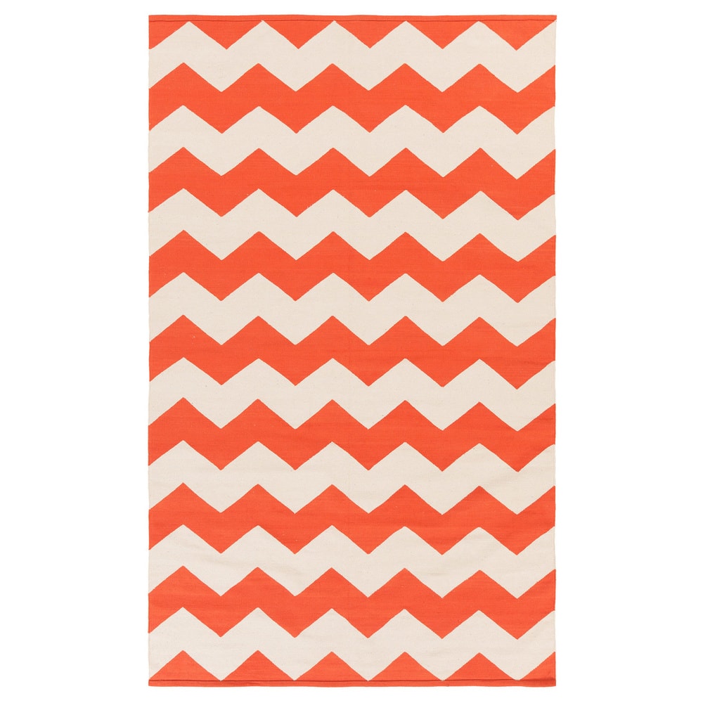 Hand-Woven Macy Chevron Cotton Rug