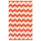 preview thumbnail 2 of 33, Hand-Woven Macy Chevron Cotton Rug - 9' x 12' Orange