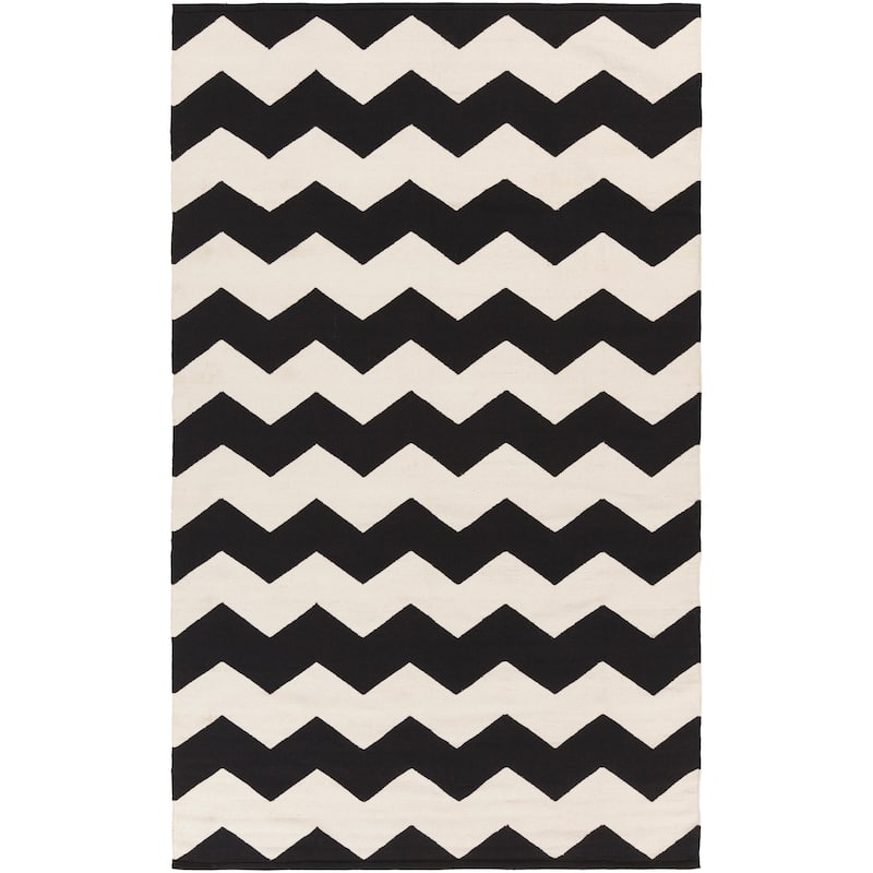 Hand-Woven Macy Chevron Cotton Rug