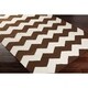 preview thumbnail 18 of 33, Hand-Woven Macy Chevron Cotton Rug - 9' x 12'
